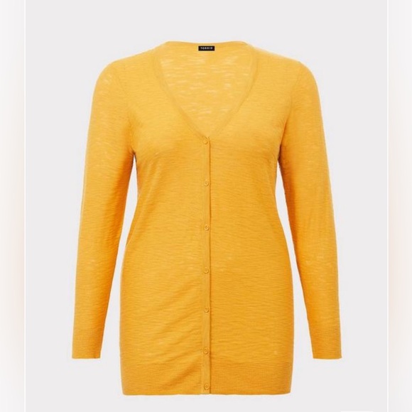 torrid Sweaters - L/XL Mustard Yellow Cardigan Sweater